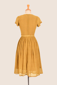 Lana Bronze & Cream Dots Dress