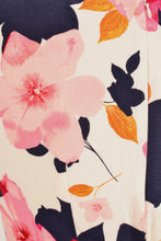 Load image into Gallery viewer, Laura Fuchsia & Navy Floral Linen Dress