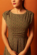 Load image into Gallery viewer, Leah Green Floral Dress