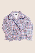 Load image into Gallery viewer, Lexie Navy & Coral Woven Jacket