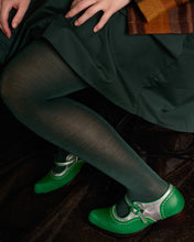 Load image into Gallery viewer, Luxe Green Merino Wool Tights XL