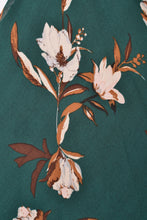 Load image into Gallery viewer, Manette Green & Brown Floral Dress