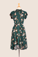 Load image into Gallery viewer, Manette Green & Brown Floral Dress