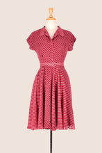 Load image into Gallery viewer, Manette Red & Cream Polka Dot Dress