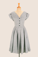 Load image into Gallery viewer, Maritime Black & White Chequer Dress