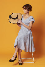 Load image into Gallery viewer, Maritime Black & White Chequer Dress