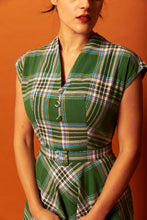 Load image into Gallery viewer, May Green & Blue Gingham Dress