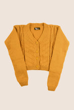 Load image into Gallery viewer, Mustard V-Neck Cardigan