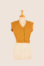 Load image into Gallery viewer, Mustard V-Neck Cardigan