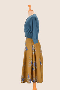 Sammy Green & Blue Floral Skirt