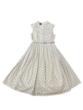 Load image into Gallery viewer, Charlotte Cream & Navy Flamingo Dress