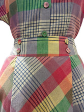 Load image into Gallery viewer, Tessie Multi Gingham Linen Blouse