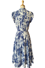 Load image into Gallery viewer, Sabe Blue & Cream Floral Dress