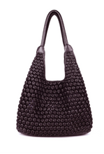 Load image into Gallery viewer, Clovelly Flower Knot Shopper - Brown