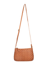Load image into Gallery viewer, Bendigo Woven Cross Body Bag - Tan