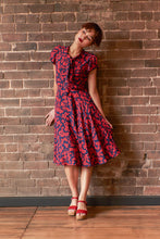 Load image into Gallery viewer, Sabe Navy & Red Dandelion Dress
