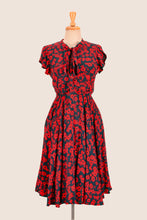Load image into Gallery viewer, Sabe Navy & Red Dandelion Dress
