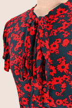 Load image into Gallery viewer, Sabe Navy & Red Dandelion Dress
