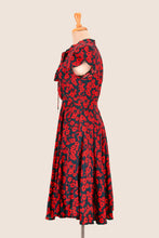 Load image into Gallery viewer, Sabe Navy & Red Dandelion Dress