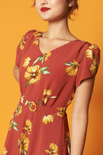 Load image into Gallery viewer, Sadie Burgundy Dress
