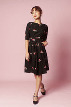 Load image into Gallery viewer, Serenity Black Embroidery Dress