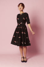 Load image into Gallery viewer, Serenity Black Embroidery Dress