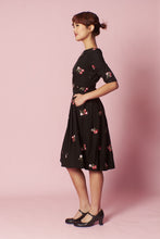 Load image into Gallery viewer, Serenity Black Embroidery Dress