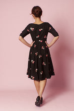 Load image into Gallery viewer, Serenity Black Embroidery Dress