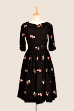 Load image into Gallery viewer, Serenity Black Embroidery Dress