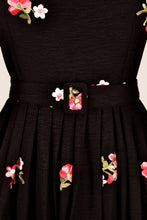 Load image into Gallery viewer, Serenity Black Embroidery Dress