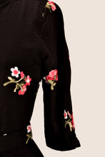 Load image into Gallery viewer, Serenity Black Embroidery Dress