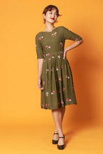 Load image into Gallery viewer, Serenity Green Embroidery Dress