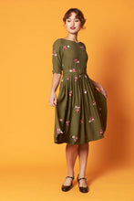 Load image into Gallery viewer, Serenity Green Embroidery Dress