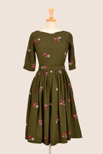 Load image into Gallery viewer, Serenity Green Embroidery Dress