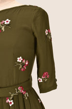 Load image into Gallery viewer, Serenity Green Embroidery Dress