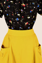 Load image into Gallery viewer, Gigi Mustard Linen Skirt
