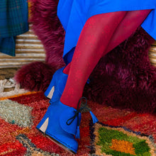 Load image into Gallery viewer, Fleur Red Organic Cotton Tights