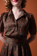Load image into Gallery viewer, Farah Olive & Red Berries Dress