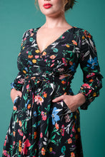 Load image into Gallery viewer, Fiorella Corset Pink & Green Floral Dress