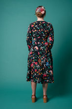 Load image into Gallery viewer, Fiorella Corset Pink & Green Floral Dress