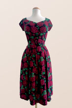 Load image into Gallery viewer, Tuscan Fuchsia & Green Floral Dress