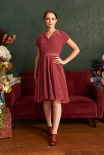 Load image into Gallery viewer, Manette Red & Cream Polka Dot Dress