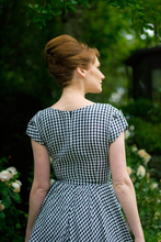 Load image into Gallery viewer, Maritime Black & White Chequer Dress