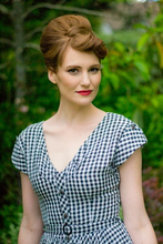 Load image into Gallery viewer, Maritime Black & White Chequer Dress