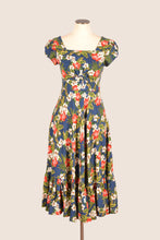 Load image into Gallery viewer, Astrid Navy Hibiscus Dress
