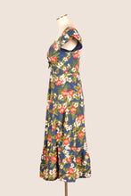 Load image into Gallery viewer, Astrid Navy Hibiscus Dress