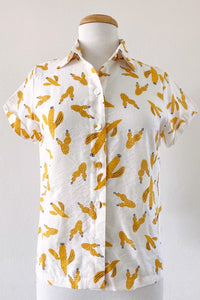 Blanche Mustard Cactus Blouse