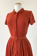 Load image into Gallery viewer, Camille Dots Orange Dress
