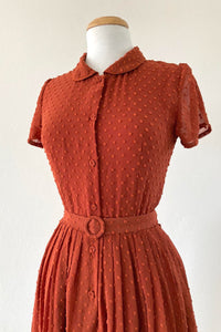 Camille Dots Orange Dress