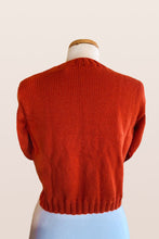 Load image into Gallery viewer, Orange Round Collar Long Cardigan